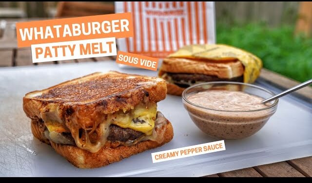 Elevate Your Patty Melts: A Sous Vide Masterclass Inspired by Whataburger's Iconic Creation